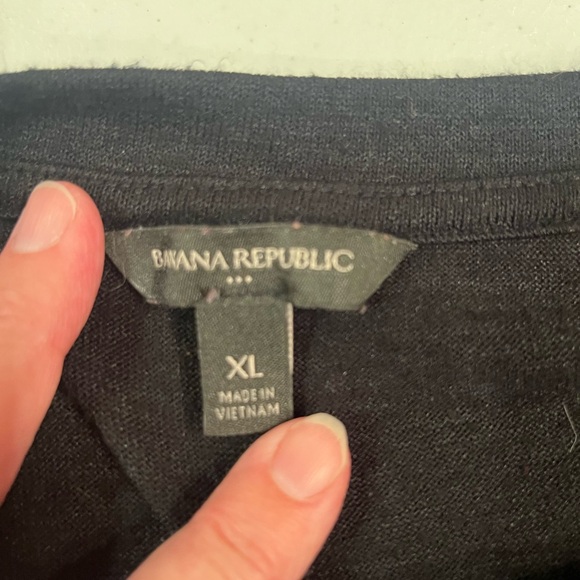 Banana Republic Black Crew Neck Sweater size XL - Picture 8 of 9